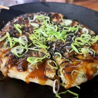 Vegan Okonomiyake (heaven)  at Silk in Korcula