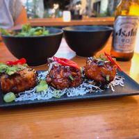 Edamame + Tofu with spicy soy sauce at Silk in Korcula