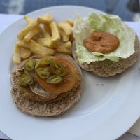 Veganer Burger  at Sierra y Cal in Olvera