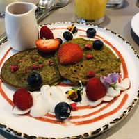 Vegan pancakes  at Cafe Forty One in West London