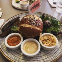 Moving mountains burger at Cafe Forty One in West London