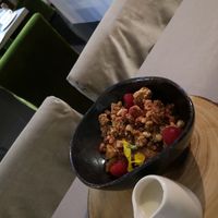 Afternoon crumble at Cafe Forty One in West London
