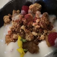 Afternoon crumble at Cafe Forty One in West London