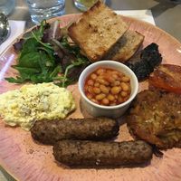 Full English breakfast £12 at Cafe Forty One in West London