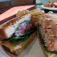 Breakfast sandwich (forgot name but it's the only one with imitation egg) at TNK Vegan Cafe in Modesto