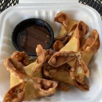 Cheese Puffs - sauce is bad, puffs are ok if not over cooked at TNK Vegan Cafe in Modesto