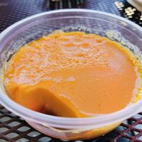 Flan at TNK Vegan Cafe in Modesto