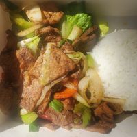 Mongolian beef at TNK Vegan Cafe in Modesto