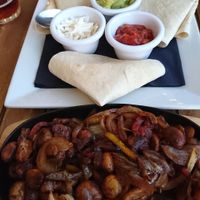 Vegan fajitas at The Lakeside Brasserie in Cirencester