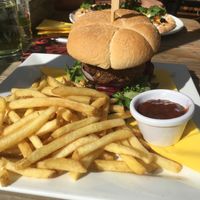 Burger at The Lakeside Brasserie in Cirencester