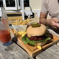 Tree hugger burger at The Lakeside Brasserie in Cirencester