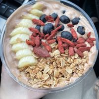 Peanut butter smoothie bowl   at Bodhi Tree Juice Co in Grand Haven