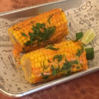 Vegan corn on the cob at Tacoria in Princeton