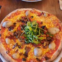 Vegan pizza at Aposto in Bamberg