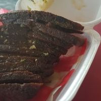Cooked and seasoned ribeye was done perfectly. Melts in your mouth. at Cool Al's in Jackson