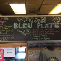 Bleu plate menu at Cool Al's in Jackson