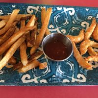 Vegan shrimp and fries at Cool Al's in Jackson