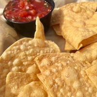 fresh chips and homemade salsa  at The Nat Shack - Food Truck in Valdez