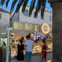 It’s right on the wharf at Icy Bar in Hvar