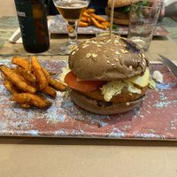 Hamburguesa pancho villa  at La Huella Vegana - Las Rozas in Madrid