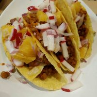 Tacos de lentejas at La Huella Vegana - Las Rozas in Madrid