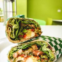 Colombian wrap at Green Kitchen in Cartagena