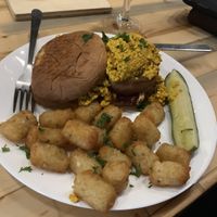 Vegan breakfast sandwich  at Shuffle the Heights in Tampa