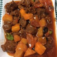 beef caldereta veggie style  at Veggielife Wellness House in Olongapo City