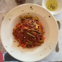 Red Lentil Pasta  at Trattoria Lucia in Bellerose