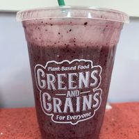 coco glow smoothie at Greens and Grains in Shrewsbury