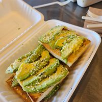 Avocado toast.. at Greens and Grains in Shrewsbury