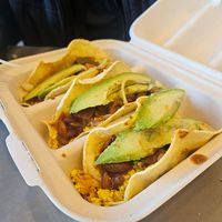 Breakfast tacos at Greens and Grains in Shrewsbury