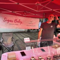 So excited to see an all vegan store at the Manly market   at Sugar Baby in Dee Why