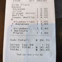 Expensive AF for one person at Waffles INCaffeinated in Beaver