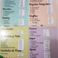 Menu March 2018 at Nutrivida in Campeche