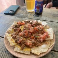 nachos caseros con champiñoes y nueces  at O Burrito in Coimbra