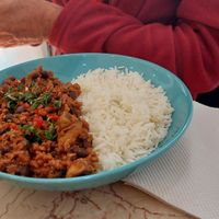 Curry at O Burrito in Coimbra