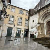 Outside the restaurant   at O Burrito in Coimbra