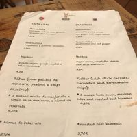 Menu at O Burrito in Coimbra