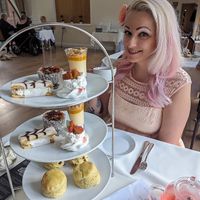 Vegan afternoon tea for two - sweet courses at The Vegan Cakery in Leicester