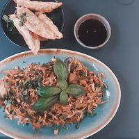 Asianudeln und Gyoza at Kansha in Munich