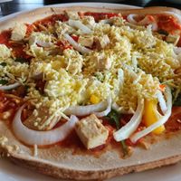 Vegan pizza option at Else am See in Schuettorf