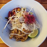 Vegan pad thai at Mic Moc in Tarifa