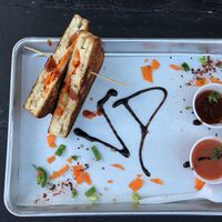 Vegan Disco! Vegan cheese with tofu, carrots and Kimchi!  at The Grilled Cheese Gallery in Hyannis