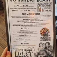 Sunday lunch options. at So! Bar and Eats in Ripon
