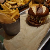Classic burger and fries at So! Bar and Eats in Ripon