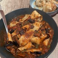 Aubergine pasta  at Solo Pasta in Mount Lawley