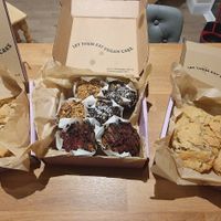Chocolate chip cookies and muffin selection box at Oh Happy Treats in Dublin