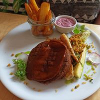 Buckwheat patty/cutelet at Naturalna in Bydgoszcz