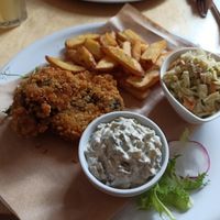 (Celery root) fish & chips at Naturalna in Bydgoszcz